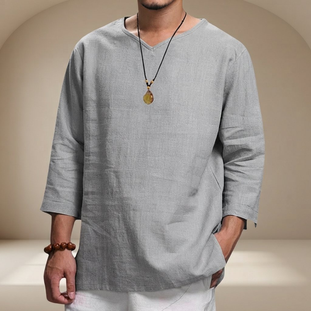 Edwin - Loose V-Neck Everyday Shirt