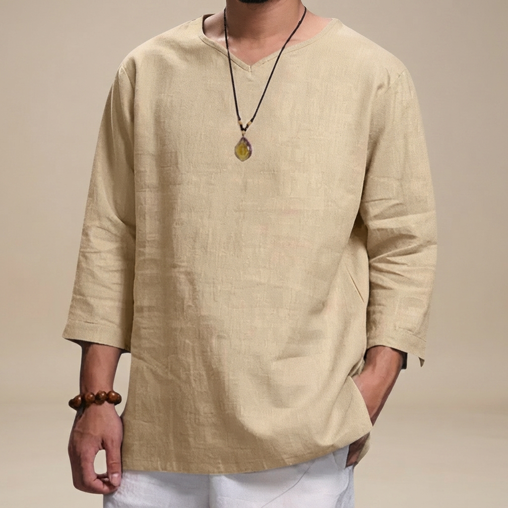 Edwin - Loose V-Neck Everyday Shirt