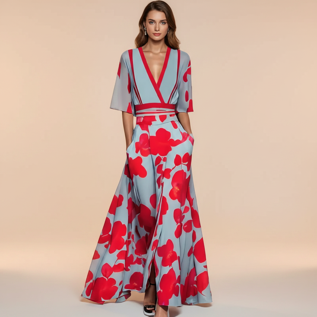 Gianna - Stylish V-Neck Maxi Dress