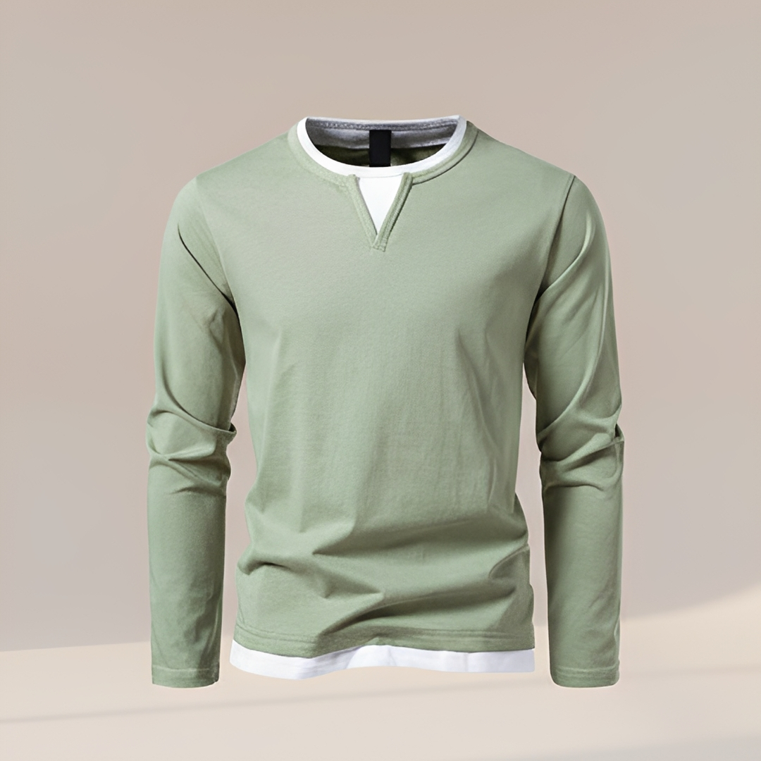 Daryl - Stylish V-Neck Long Sleeve Shirt