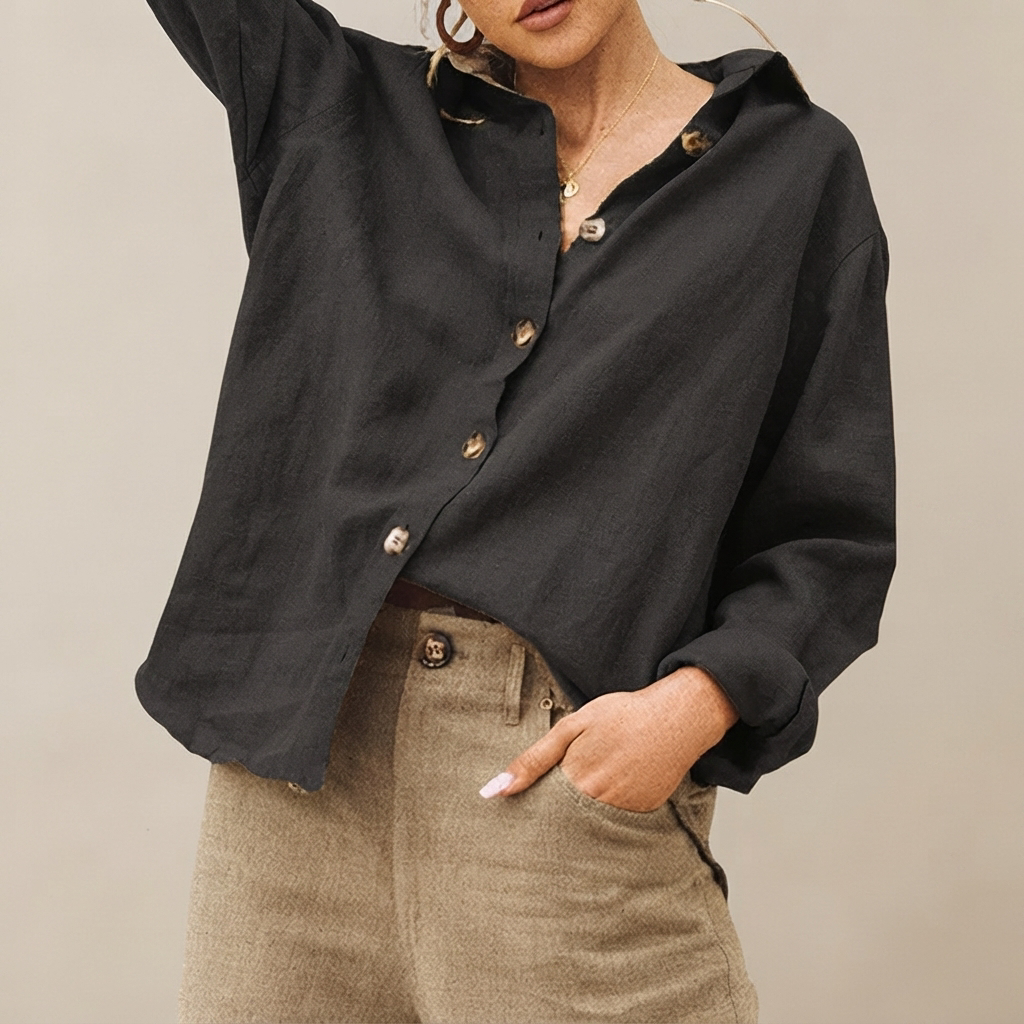 Jordilyn - Casual Button-Down Shirt