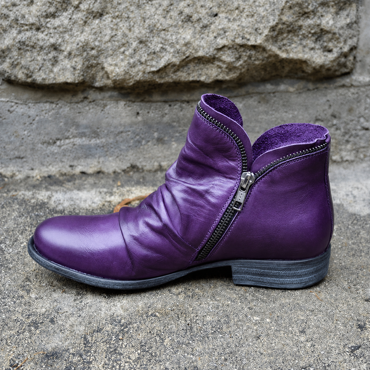 Julie - Trendy Zipper Boots