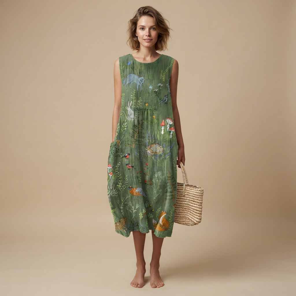 Elisa - Fashionable Sleeveless Dress