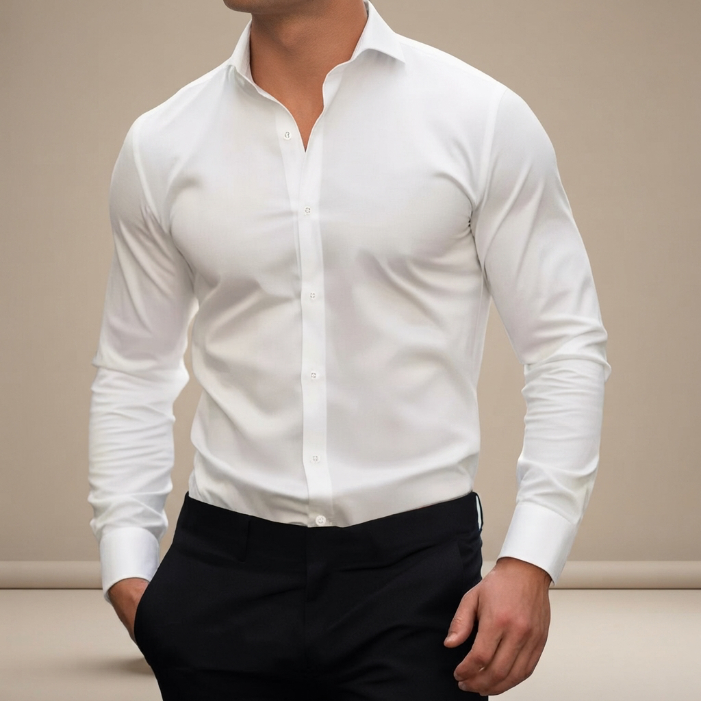 Percy - Easygoing Long-Sleeve Polo Shirt