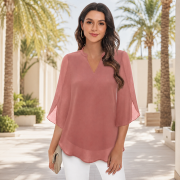 Arsine - Chic Loose V-Neck Top