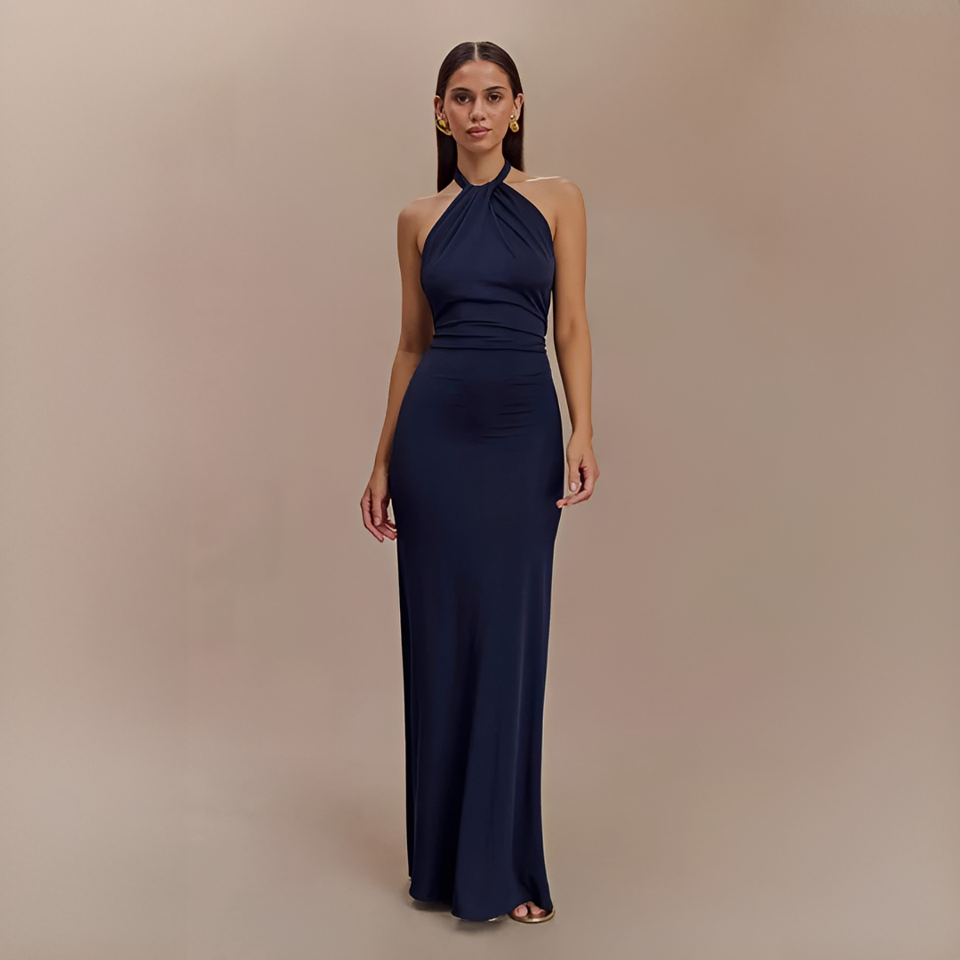 Jianna - Trendy Halter Maxi Dress