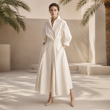 Laverne - Trendy Loose-Fit Midi Dress