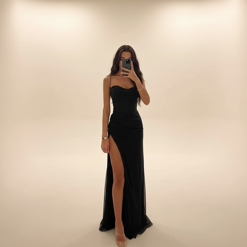 Monique - Stylish Slit Maxi Dress