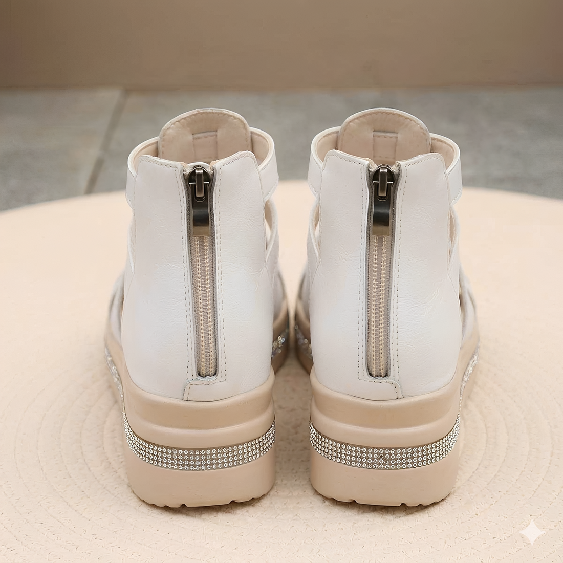 Eileen - Chic Back Zippered Sandals