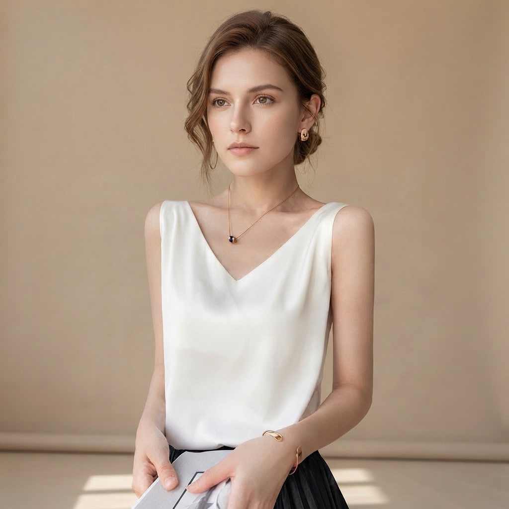 Trina - Elegant V-Neck Top