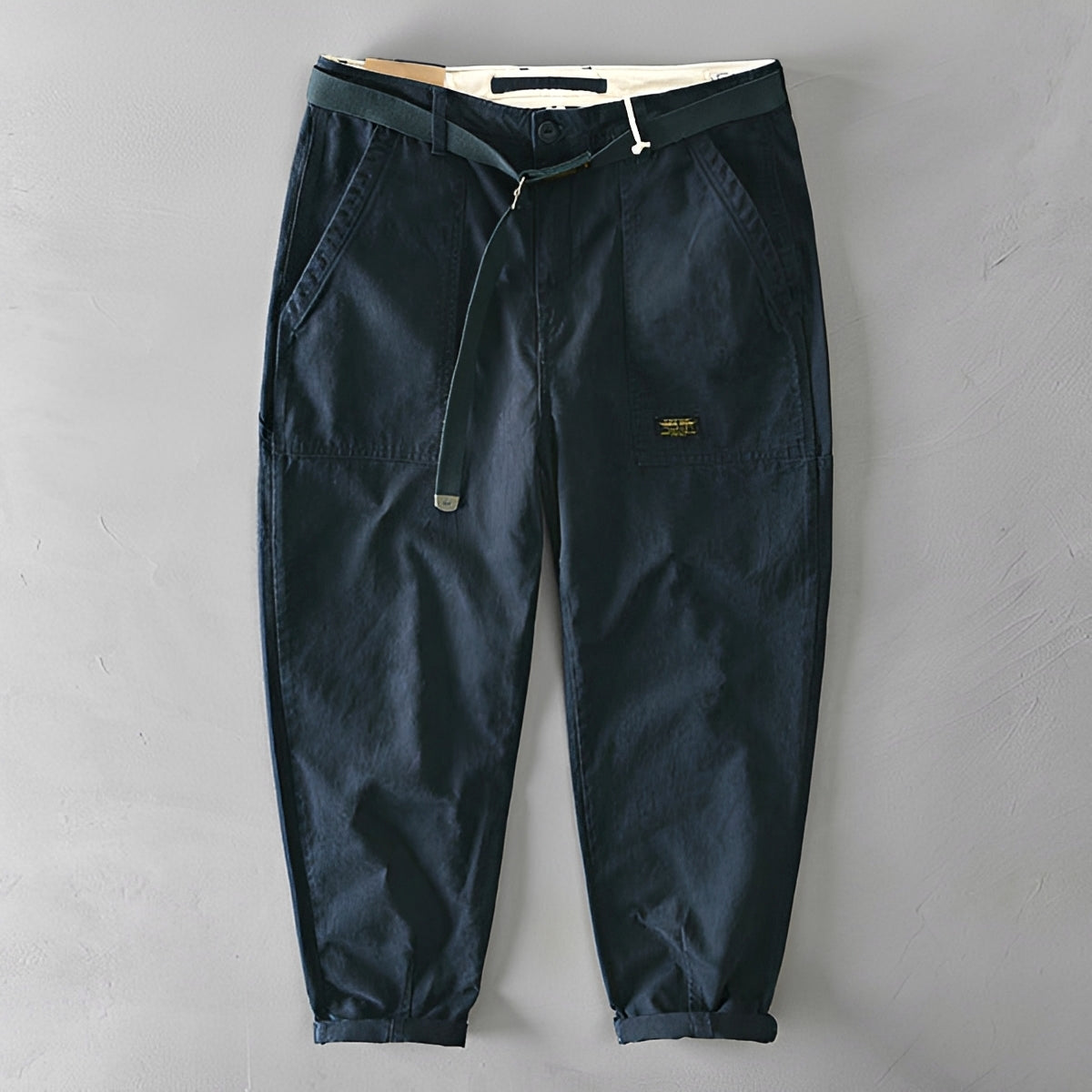 Jeoffrey - Casual Loose Trousers with Belt