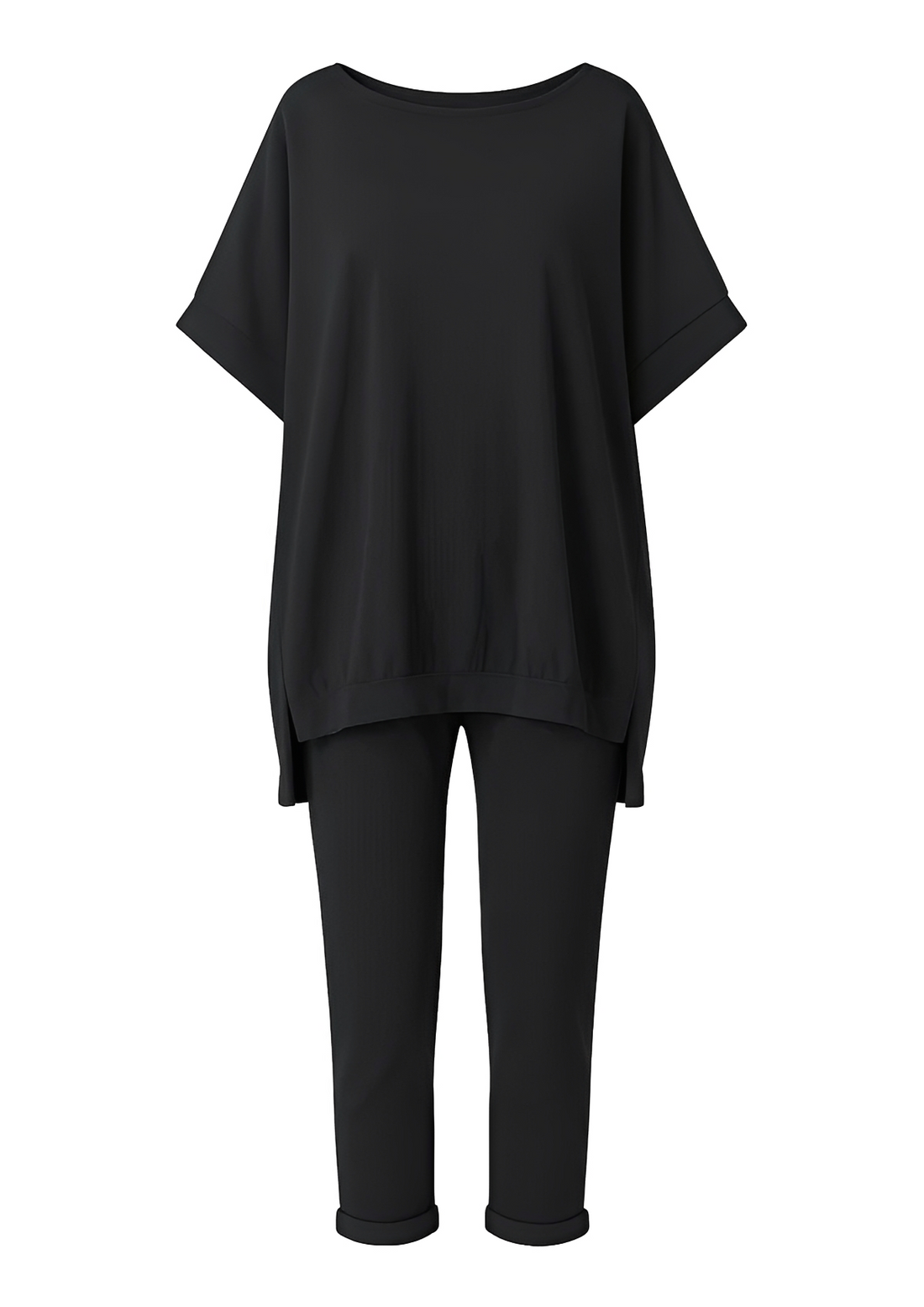 Samuella - Casual Relaxed Fit Pants Ensemble