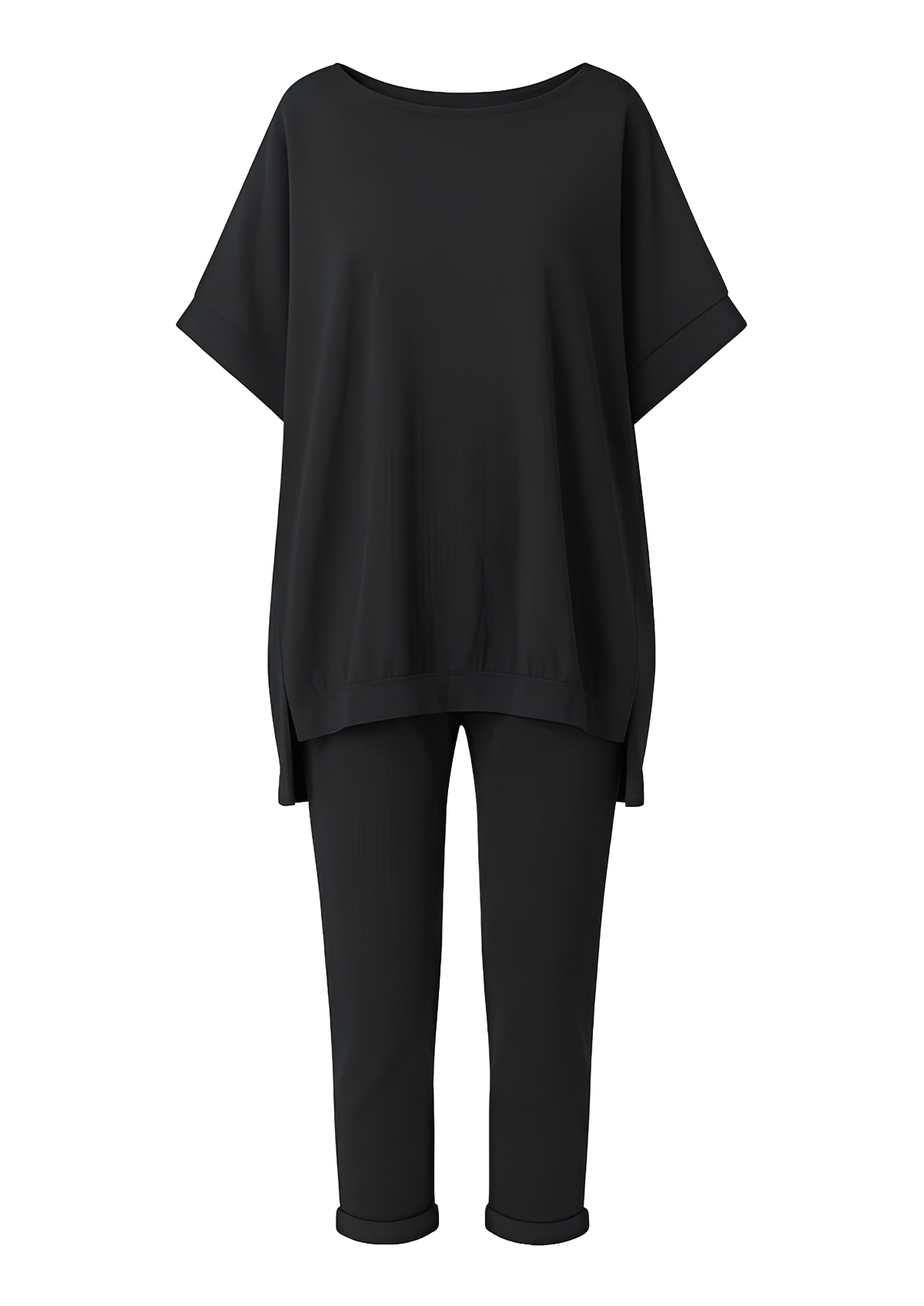 Samuella - Casual Relaxed Fit Pants Ensemble