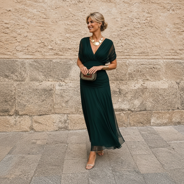 Devanta - Fashionable V-Neck Dress