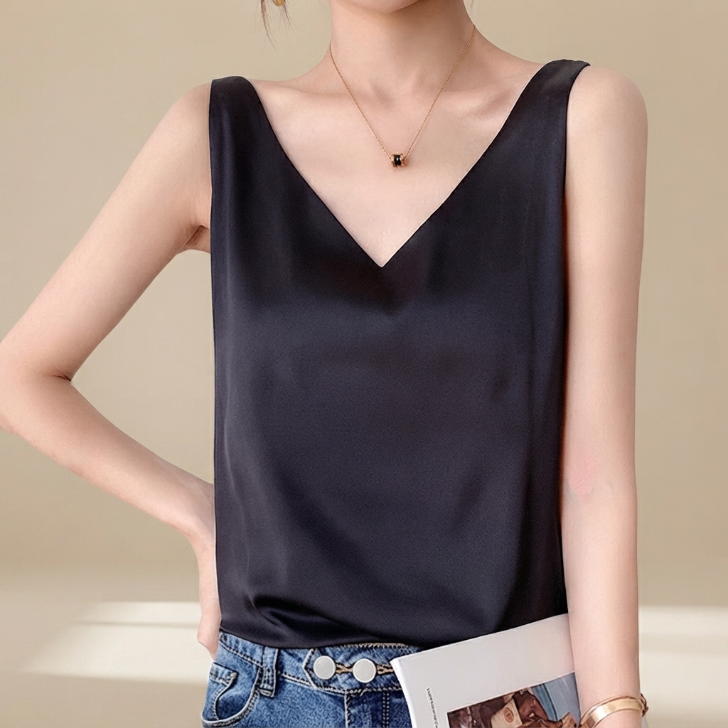 Trina - Elegant V-Neck Top