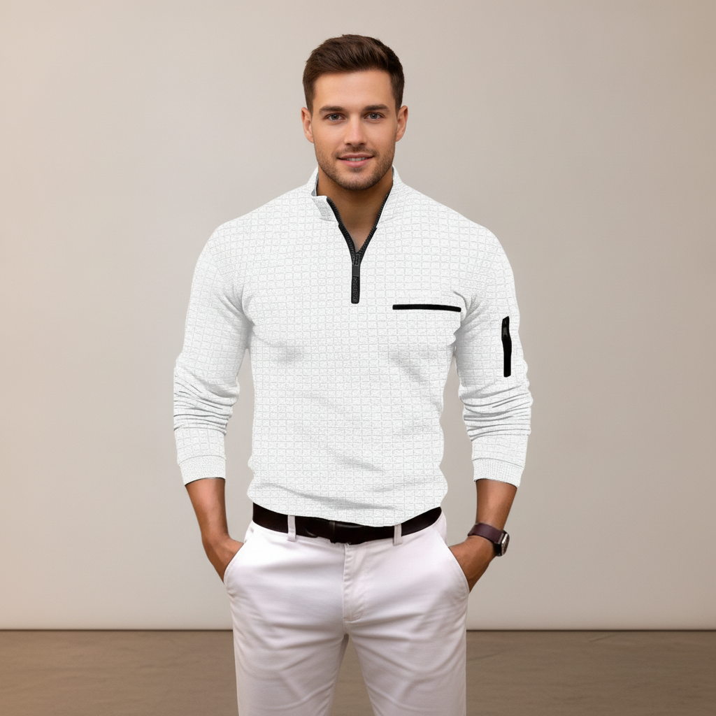 Andrey - Stylish Half-Zip Top