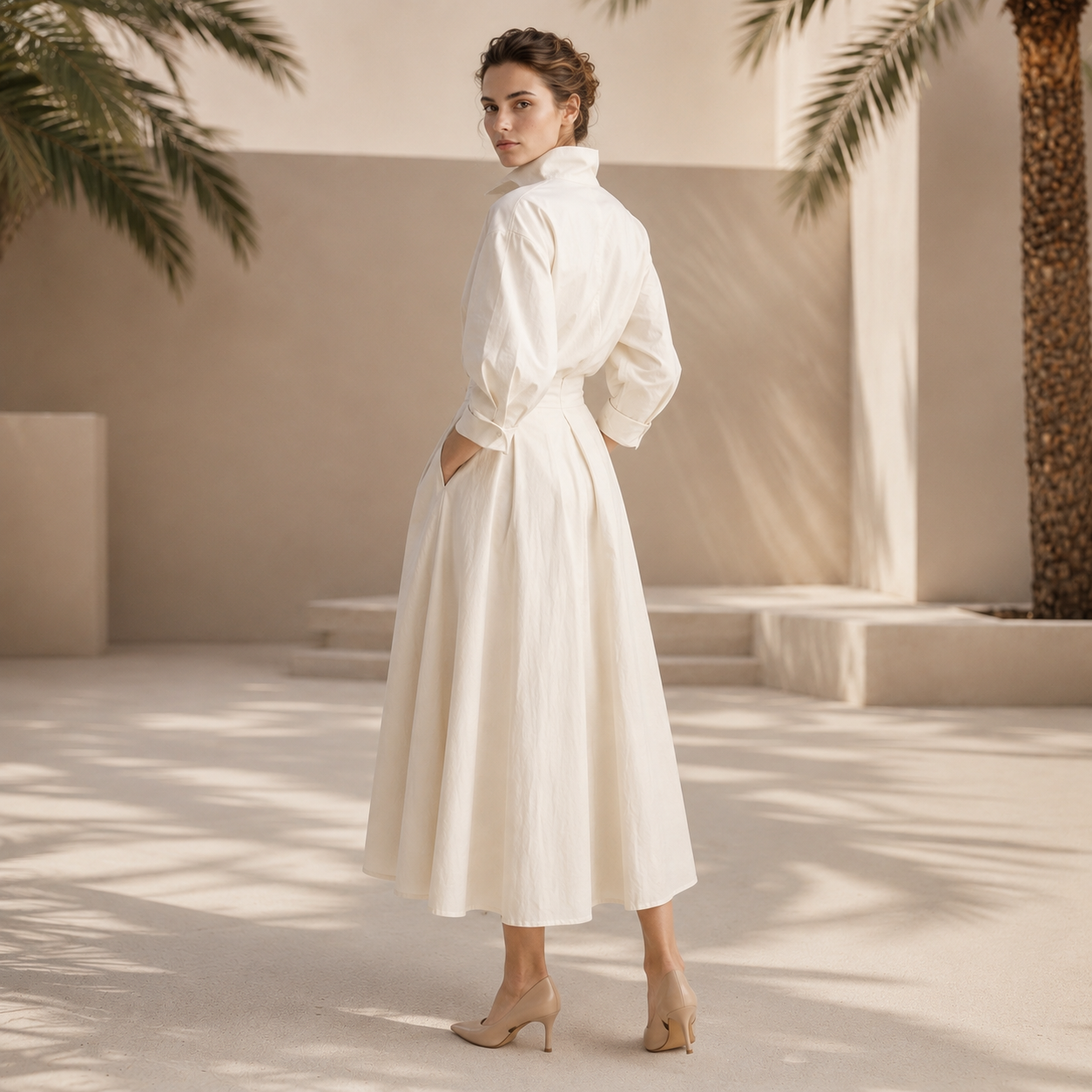 Laverne - Trendy Loose-Fit Midi Dress
