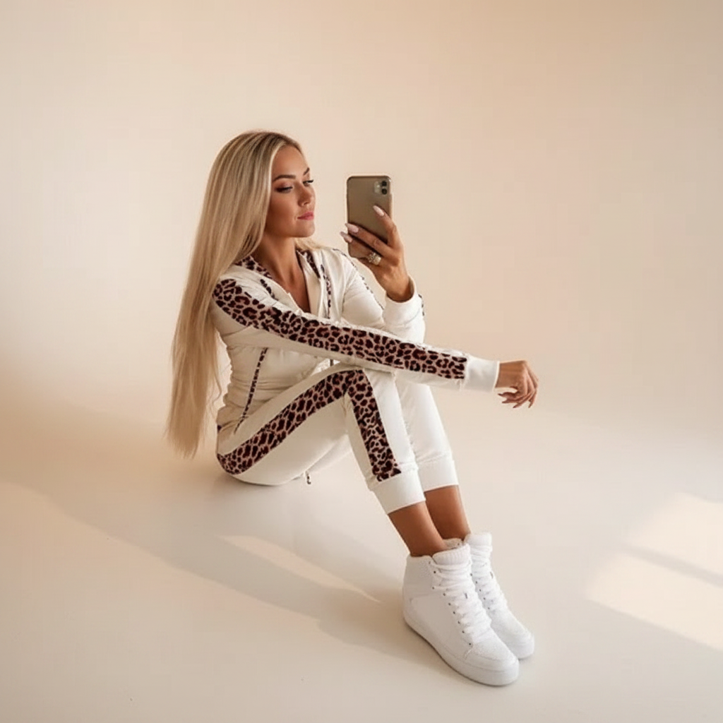 Krestell - Stylish Zippered Pants Set