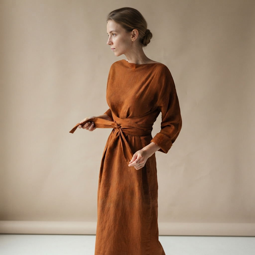 Ashlee - Lightweight Lace-Up Loose Maxi Dress