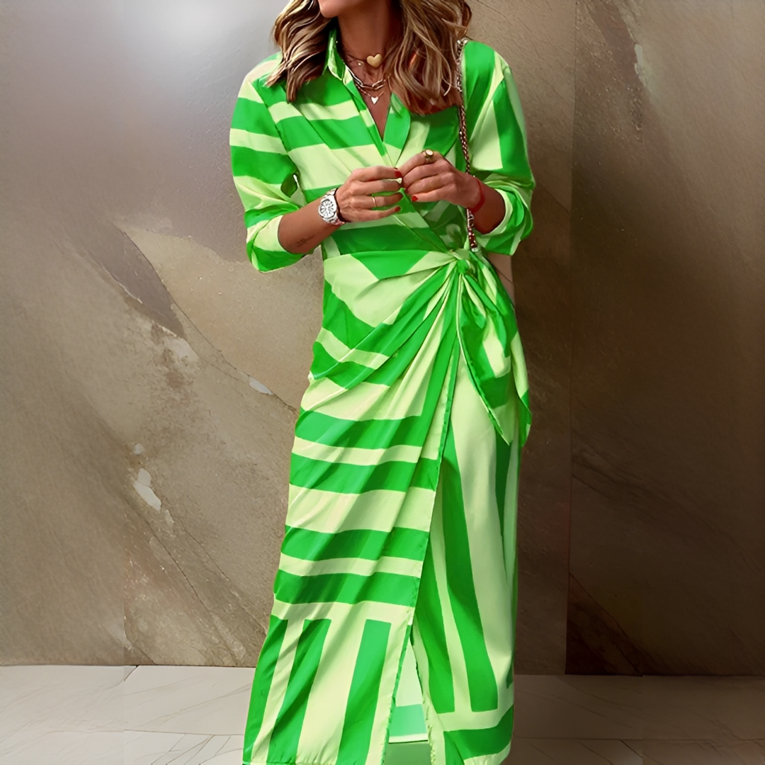 Emily - Stylish and Elegant Striped Dress