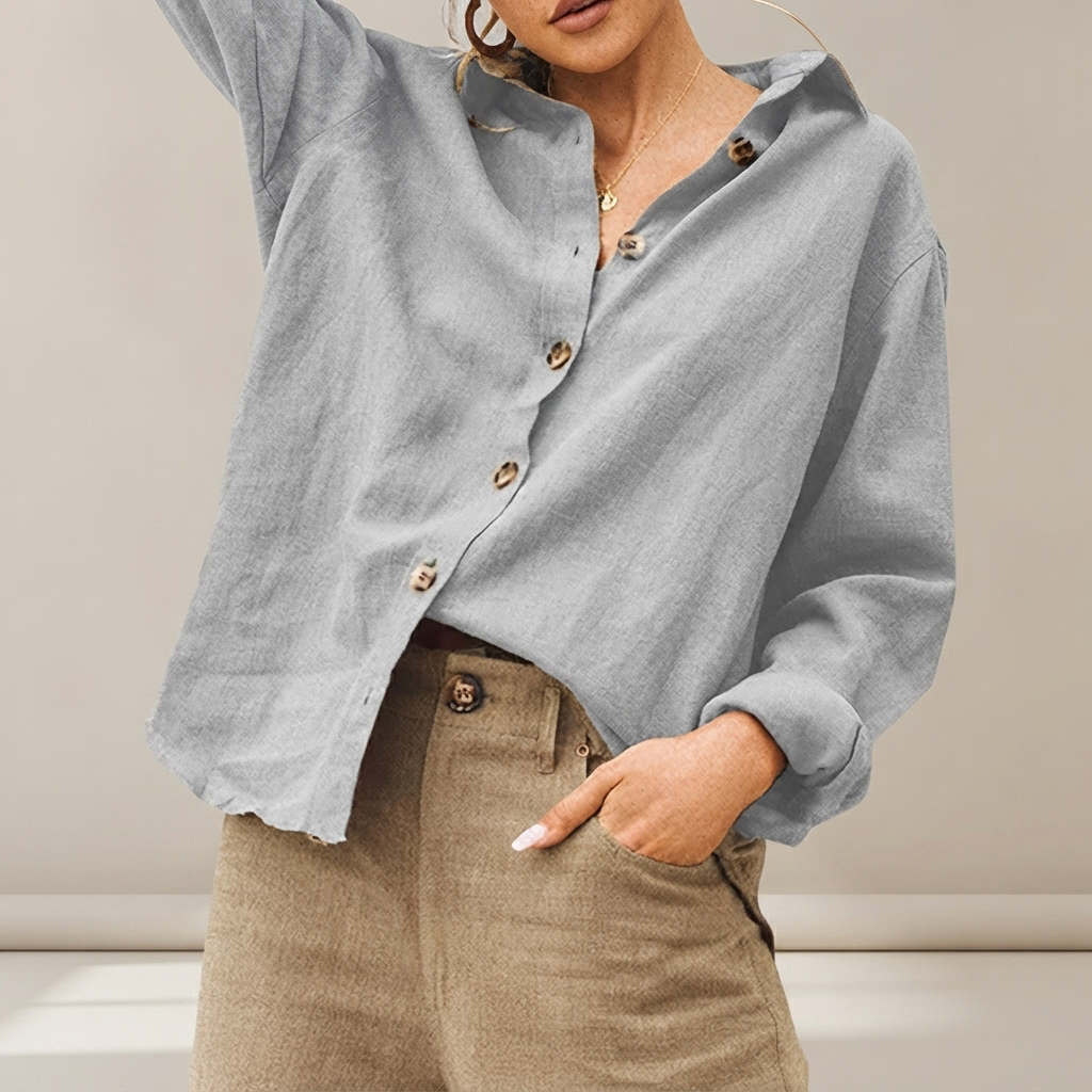 Jordilyn - Casual Button-Down Shirt