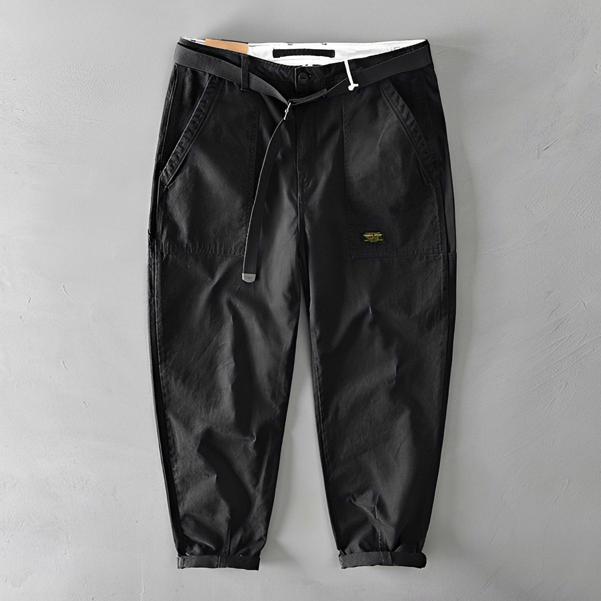 Jeoffrey - Casual Loose Trousers with Belt