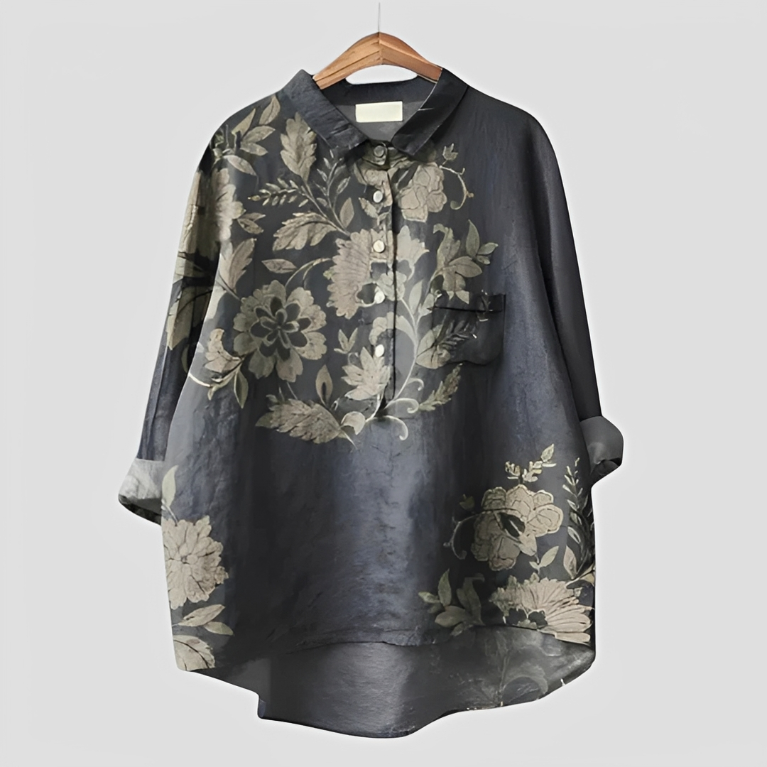 Bellina - Elegant Flowy Button-Up Blouse