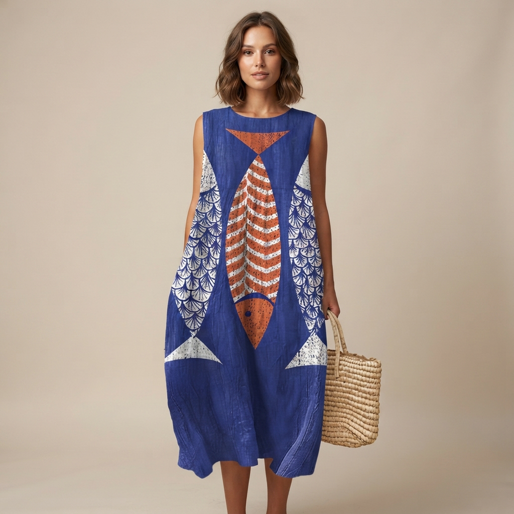 Elisa - Fashionable Sleeveless Dress