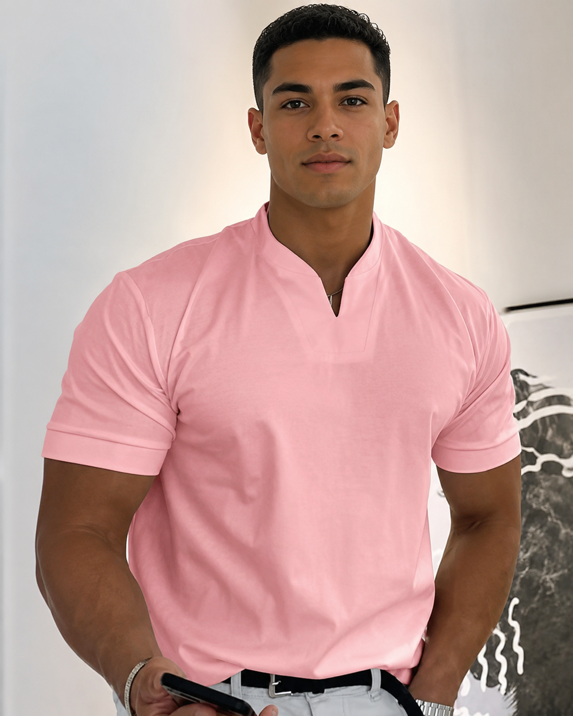 Cédric - Relaxed V-Neck Tee