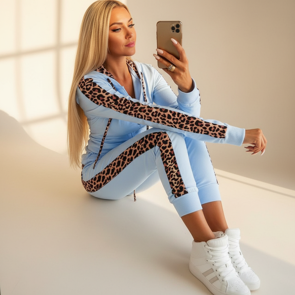 Krestell - Stylish Zippered Pants Set