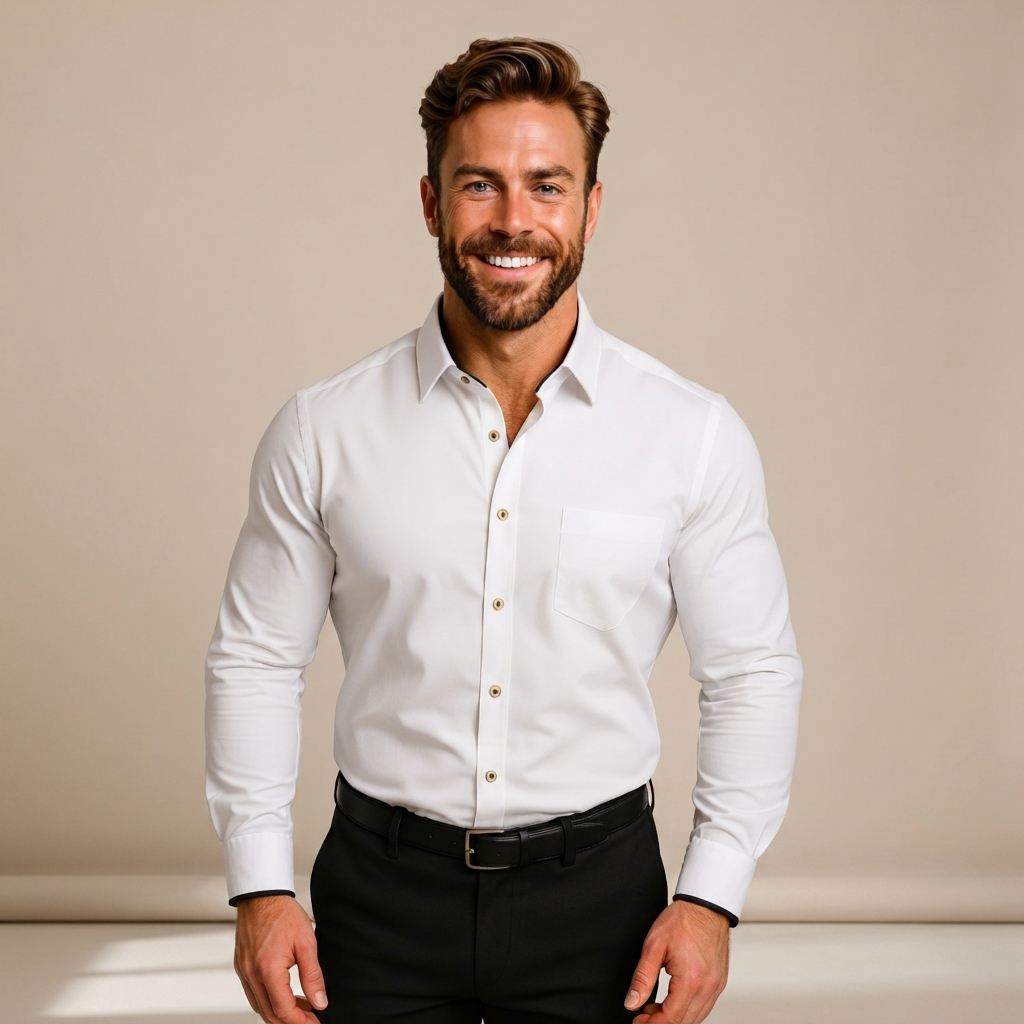 Giovanni - Versatile Long-Sleeve Polo Shirt