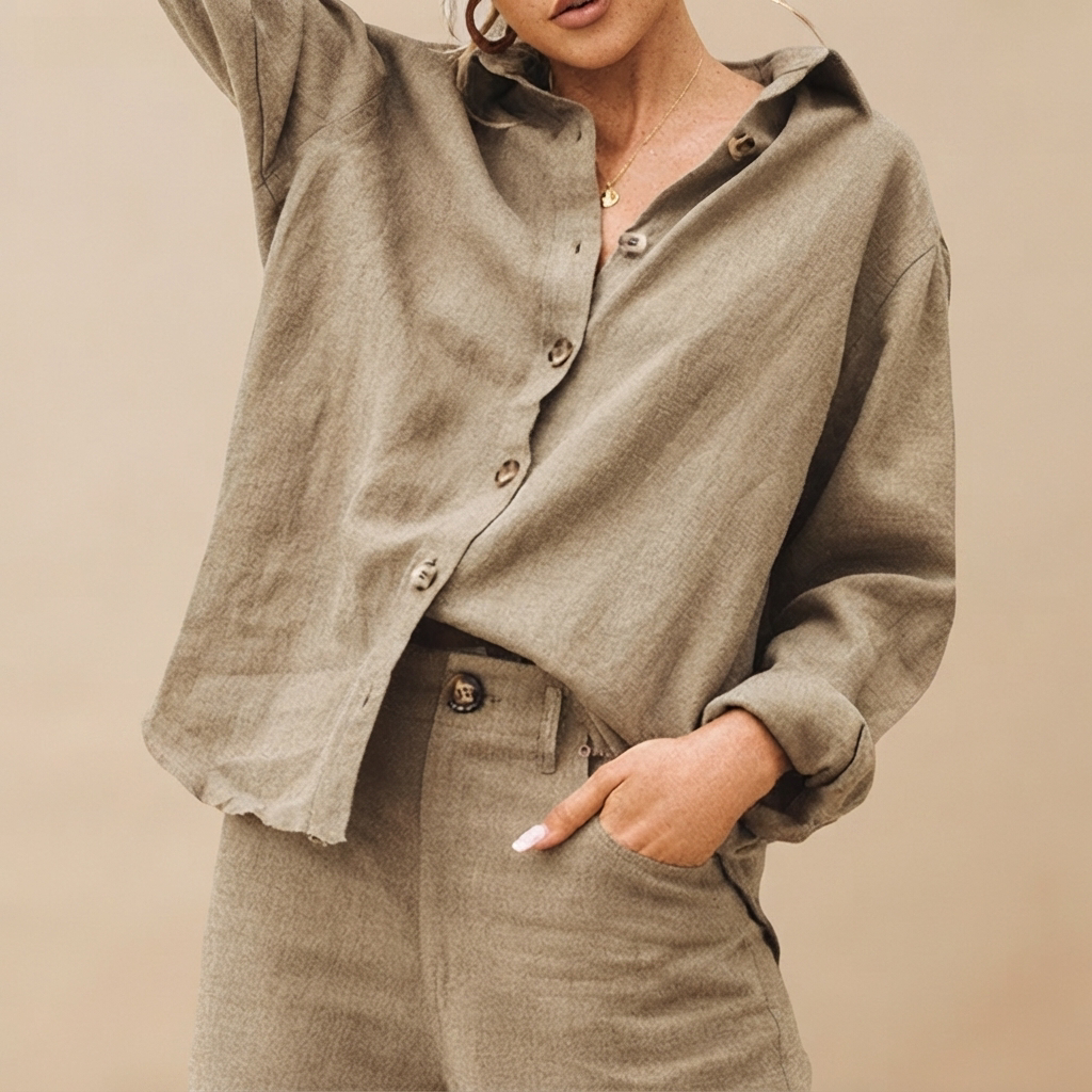 Jordilyn - Casual Button-Down Shirt