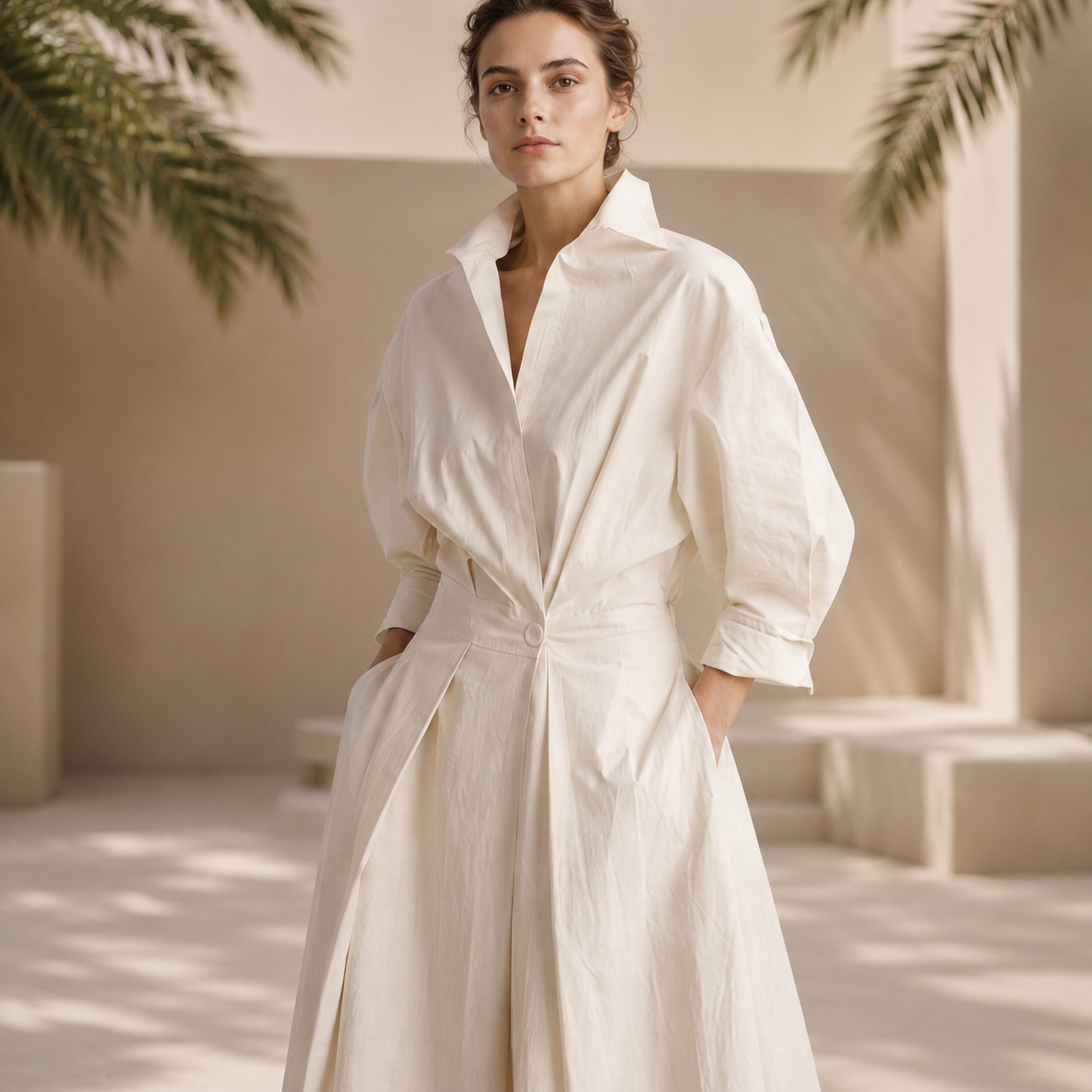Laverne - Trendy Loose-Fit Midi Dress