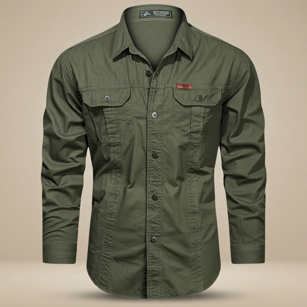 Hayden - Long-Sleeve Utility Shirt with Extra Pockets