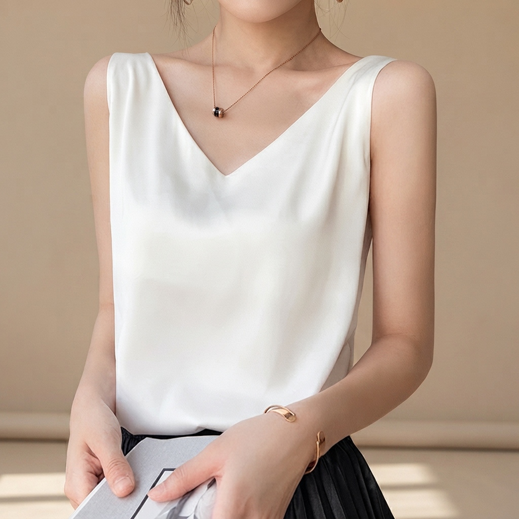 Trina - Elegant V-Neck Top