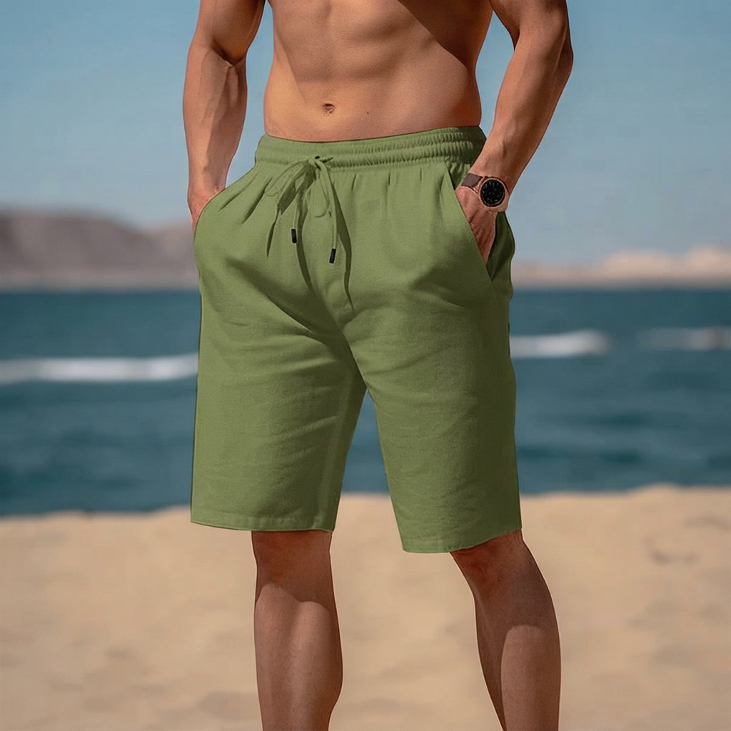 Junziem - Easygoing Drawstring Shorts