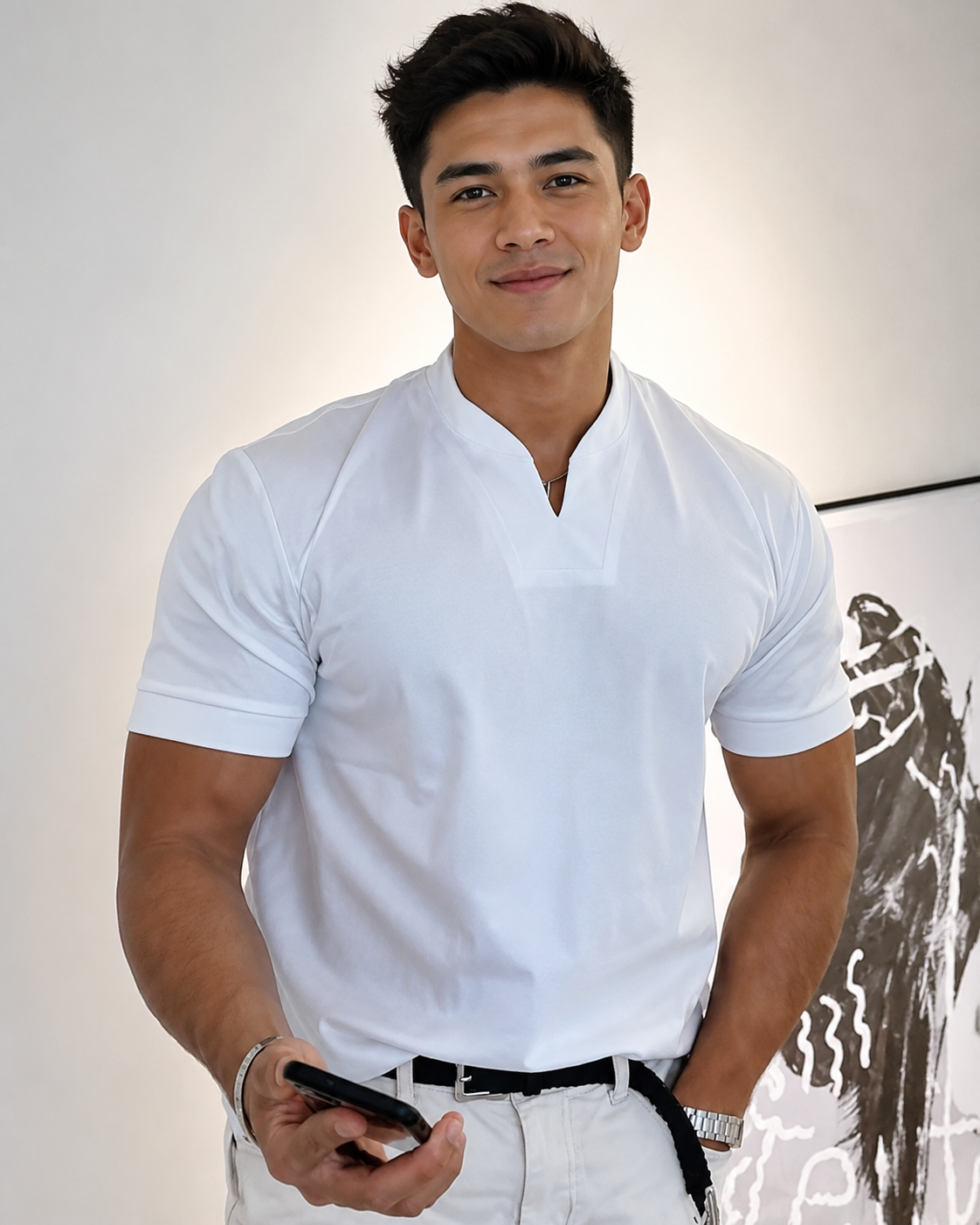 Cédric - Relaxed V-Neck Tee