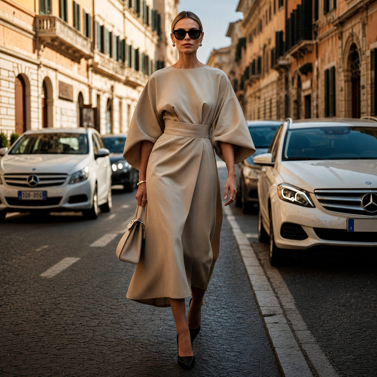 Sonia - Chic Batwing Sleeve Dress