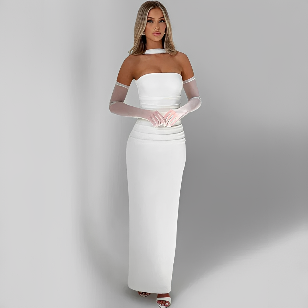 Carmila - Chic Tube Top Fitted Dress