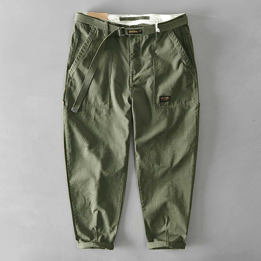Jeoffrey - Casual Loose Trousers with Belt