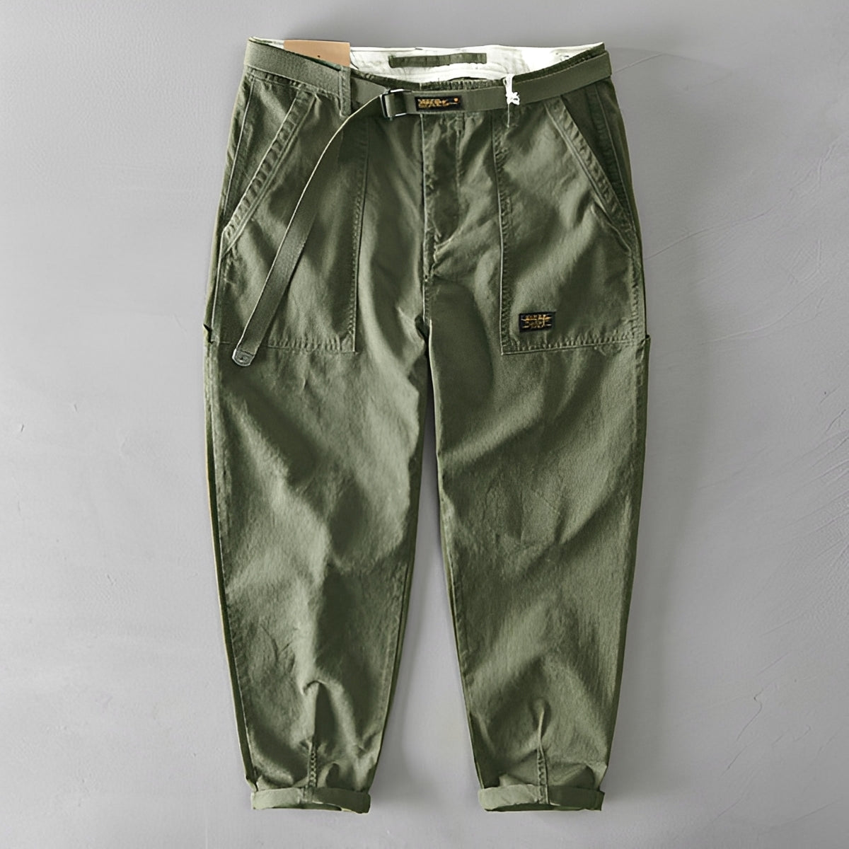 Jeoffrey - Casual Loose Trousers with Belt