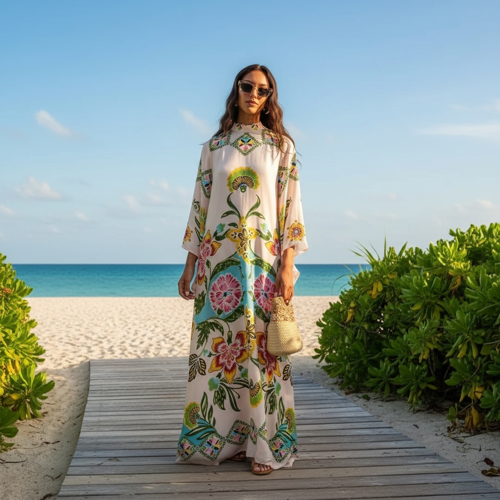 Kymbrea - Stylish Relaxed Fit Maxi Dress