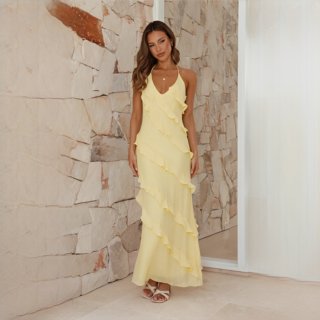 Latresia - Modern and Stylish Halter Dress