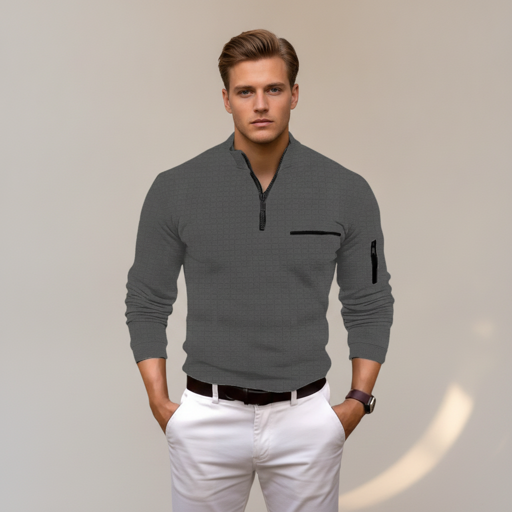 Andrey - Stylish Half-Zip Top