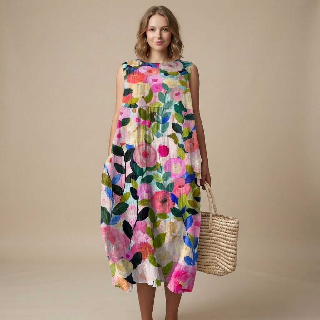 Elisa - Fashionable Sleeveless Dress