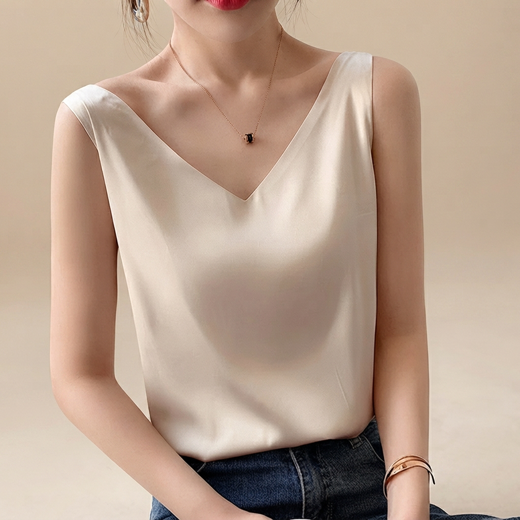 Trina - Elegant V-Neck Top
