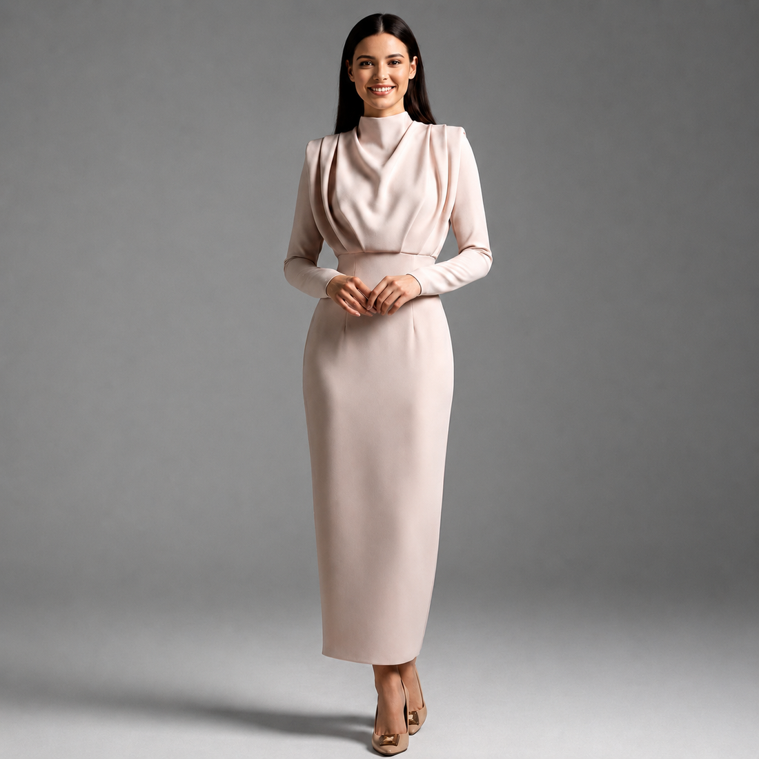 Darby - Stylish Long-Sleeve Dress