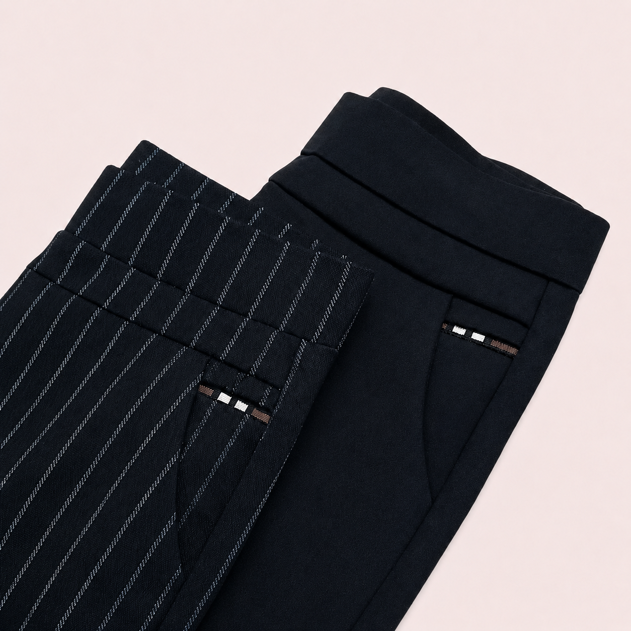 Marga - Elastic Waist Straight Pants