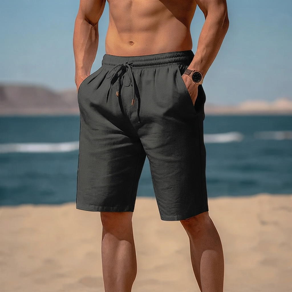 Junziem - Easygoing Drawstring Shorts