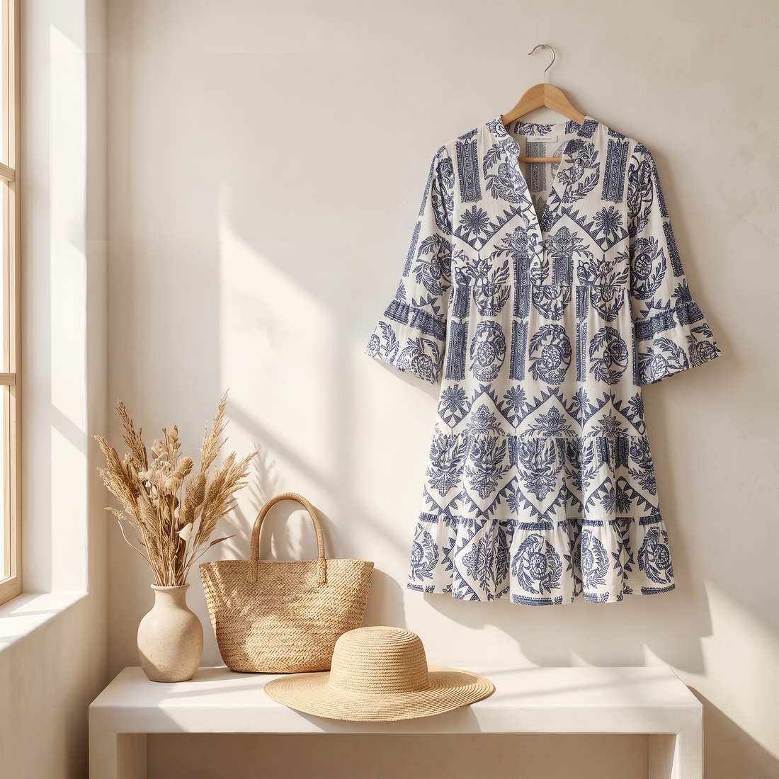 Krisella - Stylish Bohemian Midi Dress